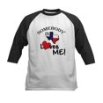 thumbnail image 1 of CafePress - Somebody In Texas Loves Me Kids Baseball Jersey - Kids Cotton Baseball Jersey, 3/4 Sleeve Shirt, 1 of 4
