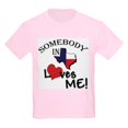 thumbnail image 1 of CafePress - Somebody In Texas Loves Me Kids T Shirt - Light T-Shirt Kids XS-XL, 1 of 4