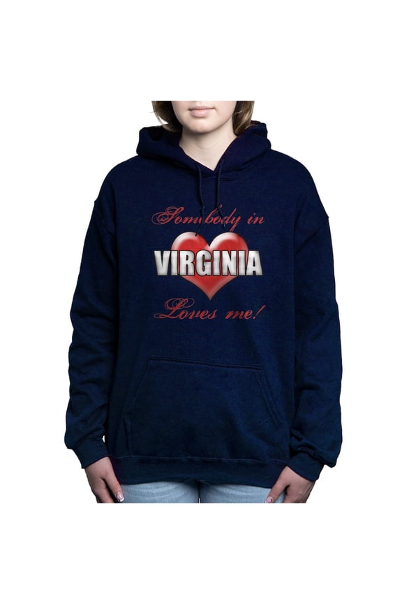 - Somebody In Virginia Lov - Pullover Hoodie, Classic & Comfortable Hooded Sweatshirt