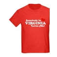 thumbnail image 1 of CafePress - Somebody In Virginia Loves Me Kids Dark T Shirt - Dark T-Shirt Kids XS-XL, 1 of 1