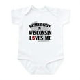 thumbnail image 1 of CafePress - Somebody In Wisconsin Infant Creeper - Baby Light Bodysuit, Size Newborn - 24 Months, 1 of 4