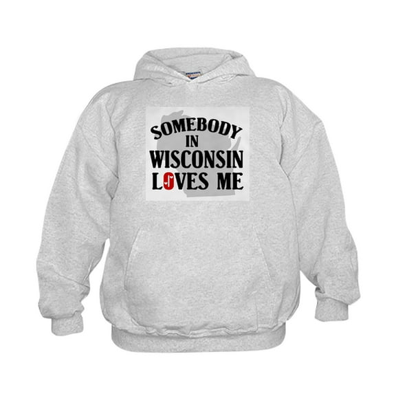 CafePress - Somebody In Wisconsin - Kids Hooded Sweatshirt, Classic Hoodie