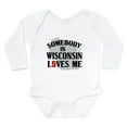 thumbnail image 1 of CafePress - Somebody In Wisconsin Long Sleeve Infant Bodysuit - Long Sleeve Cotton Baby Bodysuit, 1 of 4
