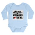 thumbnail image 1 of CafePress - Somebody In Wisconsin Long Sleeve Infant Bodysuit - Long Sleeve Cotton Baby Bodysuit, 1 of 4
