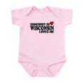 thumbnail image 1 of CafePress - Somebody In Wisconsin Loves Me Body Suit - Baby Light Bodysuit, Size Newborn - 24 Months, 1 of 4