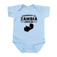 thumbnail image 1 of CafePress - Somebody In Zambia Loves Me Body Suit - Baby Light Bodysuit, Size Newborn - 24 Months, 1 of 4