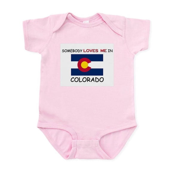 CafePress - Somebody Loves Me In COLORADO Infant Bodysuit - Baby Light Bodysuit, Size Newborn - 24 Months