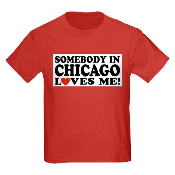 CafePress - Somebodychicago Kids T Shirt - Dark T-Shirt Kids XS-XL