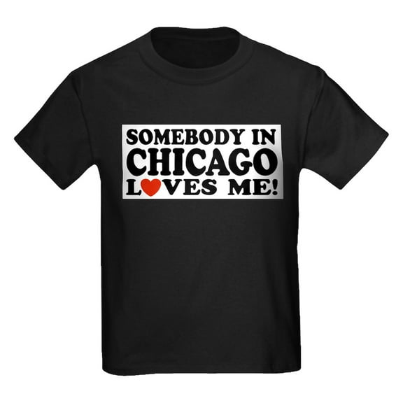 CafePress - Somebodychicago Kids T Shirt - Dark T-Shirt Kids XS-XL