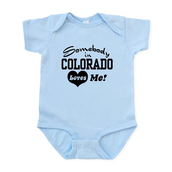 CafePress - Somebodycolorado3 - Baby Light Bodysuit, Size Newborn - 24 Months
