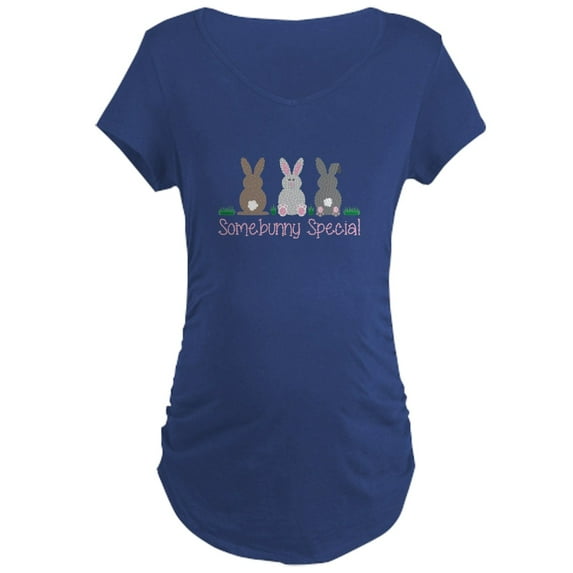 CafePress - Somebunny Special Maternity T Shirt - Maternity Dark T-Shirt