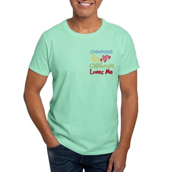 CafePress - Someone In California Loves Me Dark T Shirt - Men's Classic Graphic Cotton T-Shirt