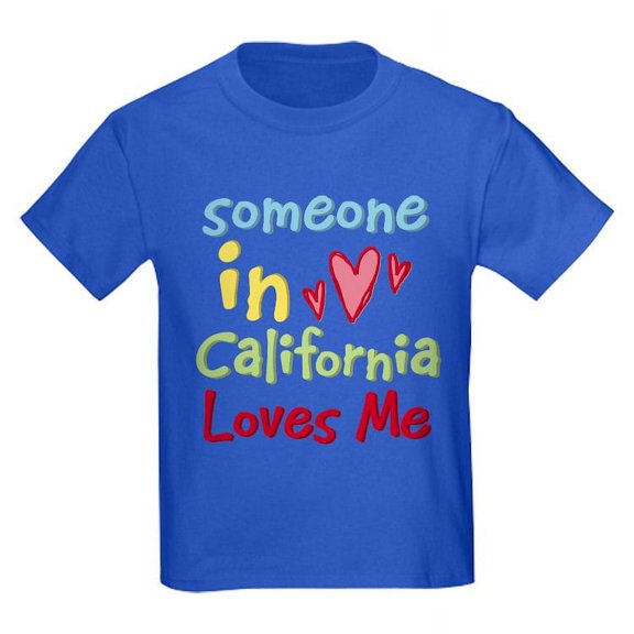 CafePress - Someone In California Loves Me Kids Dark T Shirt - Dark T-Shirt Kids XS-XL