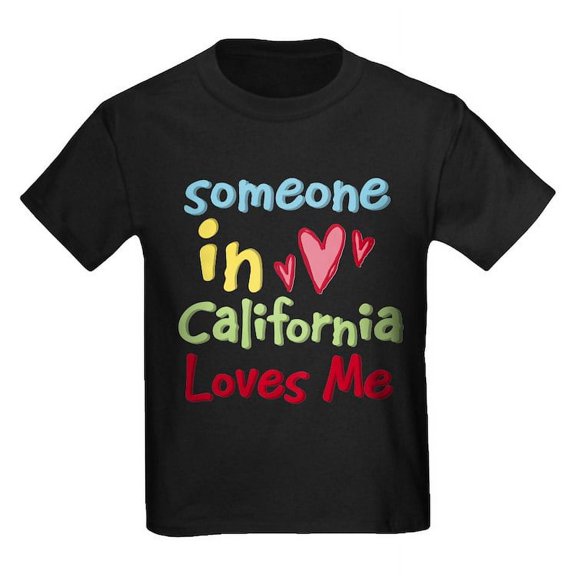 CafePress - Someone In California Loves Me Kids Dark T Shirt - Dark T-Shirt Kids XS-XL