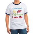 thumbnail image 1 of CafePress - Someone In California Loves Me Ringer T - 100% Cotton Ringed T-Shirt, 1 of 4