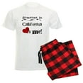 thumbnail image 1 of CafePress - Someone In California Men's Light Pajamas - Men's Light Loose Fit Cotton Pajama Set, 1 of 7