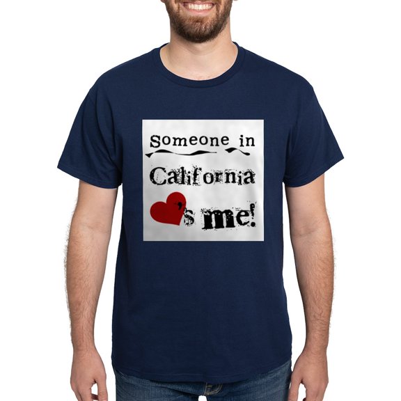 CafePress - Someone In California T Shirt - Men's Classic Graphic Cotton T-Shirt