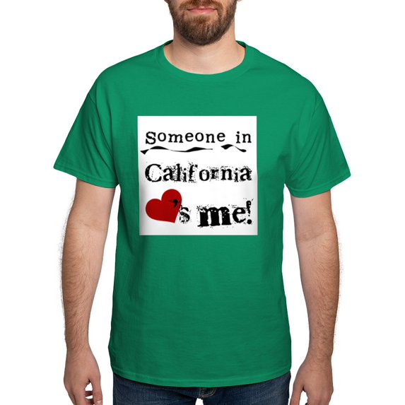 CafePress - Someone In California T Shirt - Men's Classic Graphic Cotton T-Shirt