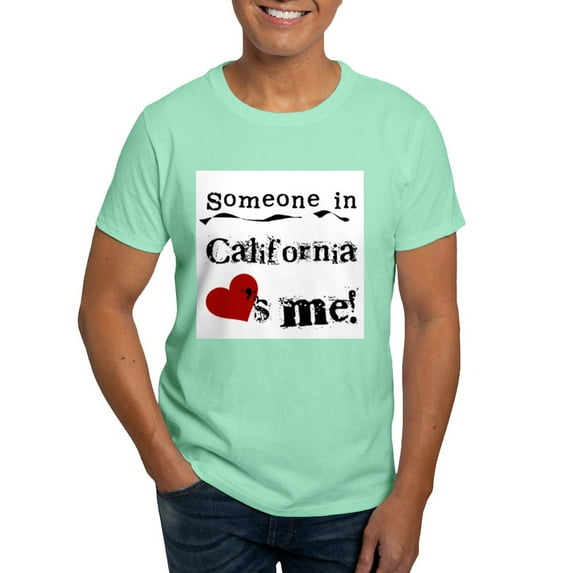 CafePress - Someone In California T Shirt - Men's Classic Graphic Cotton T-Shirt