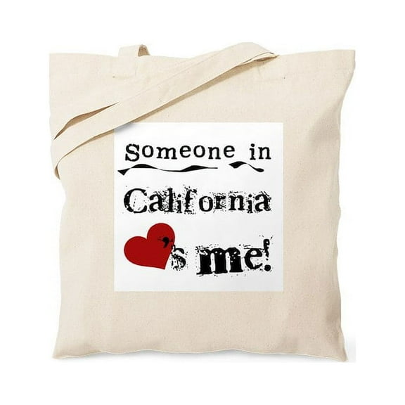 CafePress - Someone In California Tote Bag - Unisex Canvas Tote Bag, Beige, 1-Piece