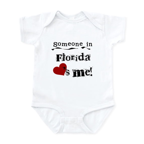 CafePress - Someone In Florida Infant Bodysuit - Baby Light Bodysuit, Size Newborn - 24 Months