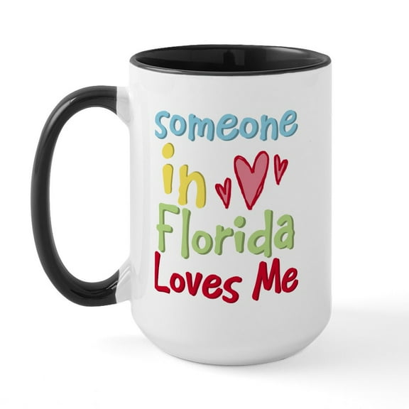 CafePress - Someone In Florida Loves Me Large Mug - 15 oz Ceramic Large White Novelty Mug