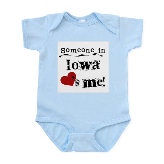 CafePress - Someone In Iowa Infant Bodysuit - Baby Light Bodysuit, Size Newborn - 24 Months