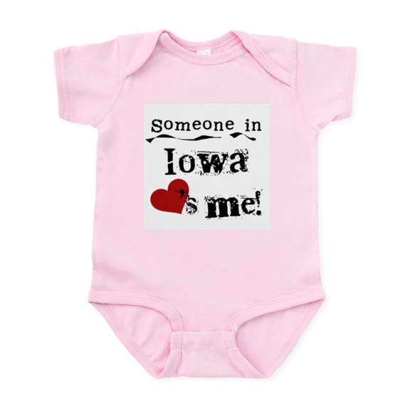 CafePress - Someone In Iowa Infant Bodysuit - Baby Light Bodysuit, Size Newborn - 24 Months