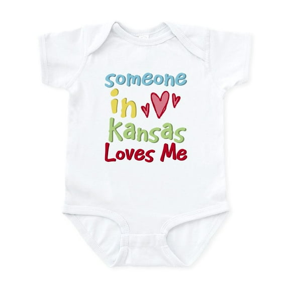 CafePress - Someone In Kansas Loves Me Infant Bodysuit - Baby Light Bodysuit, Size Newborn - 24 Months