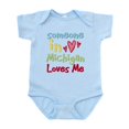 thumbnail image 1 of CafePress - Someone In Michigan Loves Me Infant Bodysuit - Baby Light Bodysuit, Size Newborn - 24 Months, 1 of 4