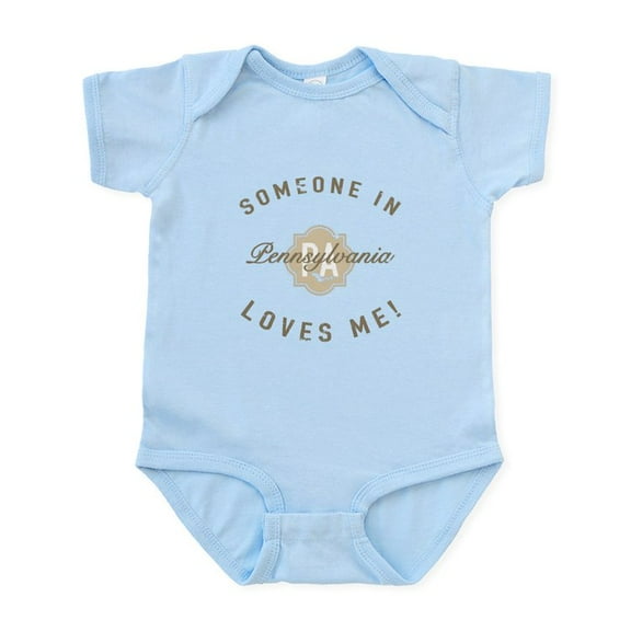 CafePress - Someone In Pennsylvania Body Suit - Baby Light Bodysuit, Size Newborn - 24 Months
