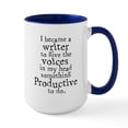 thumbnail image 1 of CafePress - Something Productive Ceramic Mug - 15 oz Ceramic Large White Novelty Mug, 1 of 4
