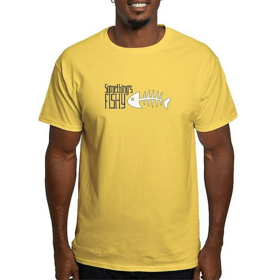 CafePress - Somethings FISHY T Shirt - Men's Classic Graphic T-Shirt