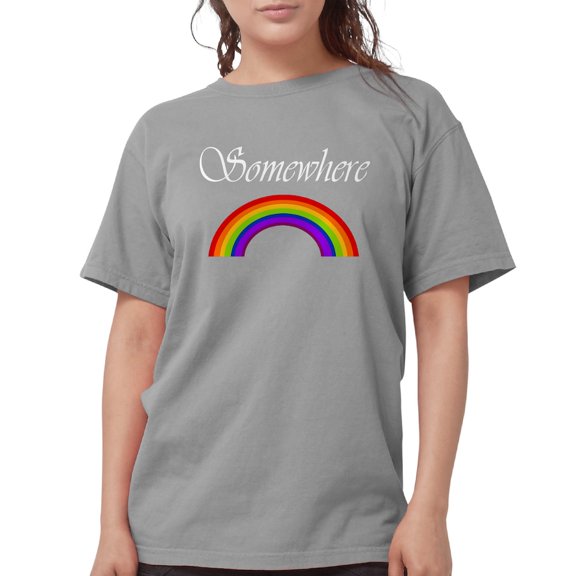 CafePress - Somewhere Over The Rainbow Women's Dark T Shirt - Womens Comfort Colors® Shirt