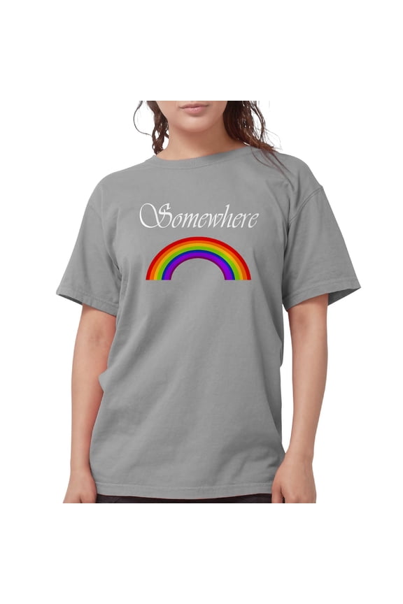- Somewhere Over The Rainbow Women's Dark T Shirt - Womens Comfort ColorsĀ® Shirt
