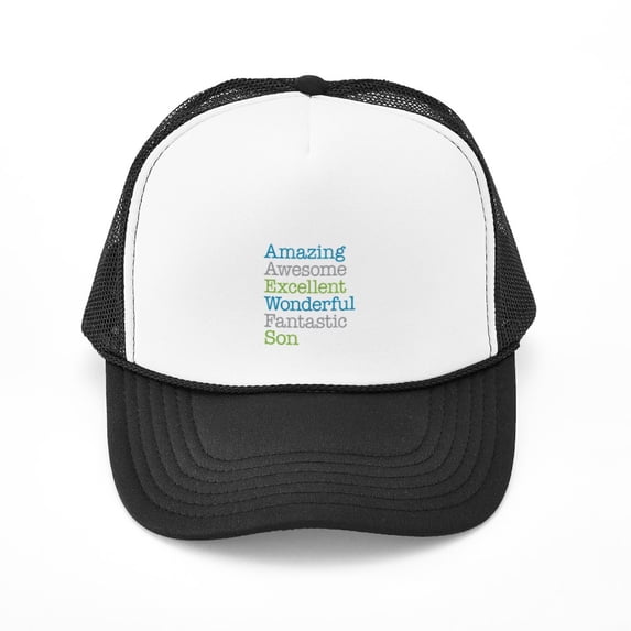CafePress - Son Amazing Fantastic - Adjustable Unisex Printed Trucker Hat with Mesh Back