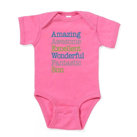CafePress - Son Amazing Fantastic - Cute Infant Bodysuit Baby Romper - Size Newborn - 24 Months