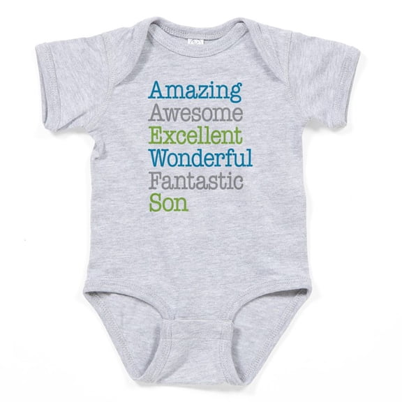 CafePress - Son Amazing Fantastic - Cute Infant Bodysuit Baby Romper - Size Newborn - 24 Months