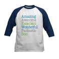 thumbnail image 1 of CafePress - Son Amazing Fantastic Kids Baseball Jersey - Kids Cotton Baseball Jersey, 3/4 Sleeve Shirt, 1 of 4