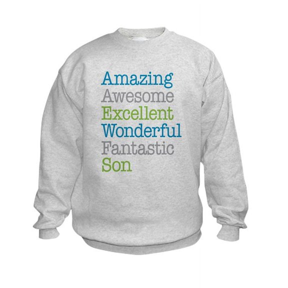 CafePress - Son Amazing Fantastic Kids Sweatshirt - Kids Sweatshirt, Youth Crew Neck Sweatshirt