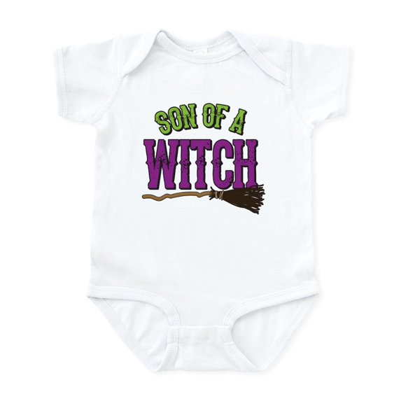 CafePress - Son Of A Witch Infant Bodysuit - Baby Light Bodysuit, Size Newborn - 24 Months