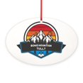 thumbnail image 1 of CafePress - Song Mountain Resort Tully New York - Oval Wood Ornament, 5.25"W x 3.5"H, 1 of 3