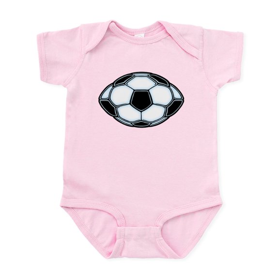 CafePress - Soocerfootball Ball Infant Bodysuit - Baby Light Bodysuit, Size Newborn - 24 Months