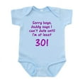 thumbnail image 1 of CafePress - Sorry Boys Daddy Says I Can't Infant Bodysuit - Baby Light Bodysuit, Size Newborn - 24 Months, 1 of 4