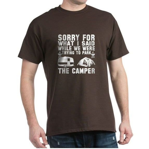 CafePress - Sorry For What I Said RV Camping Shirt T Shirt - Men's Classic Graphic Cotton T-Shirt