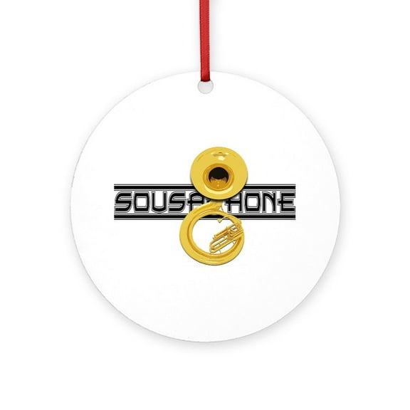 CafePress - Sousaphones - Round Wood Ornament 4"