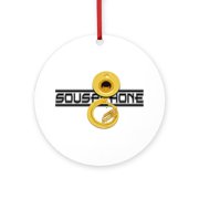 CafePress - Sousaphones - Round Wood Ornament 4"