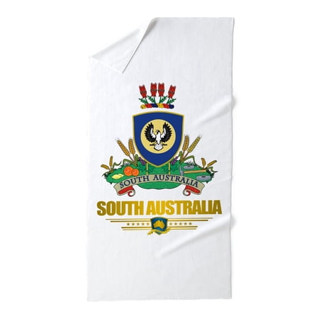 CafePress - South Australia COA 2 - Large Beach Towel, Soft 30"x60" Towel with Unique Design