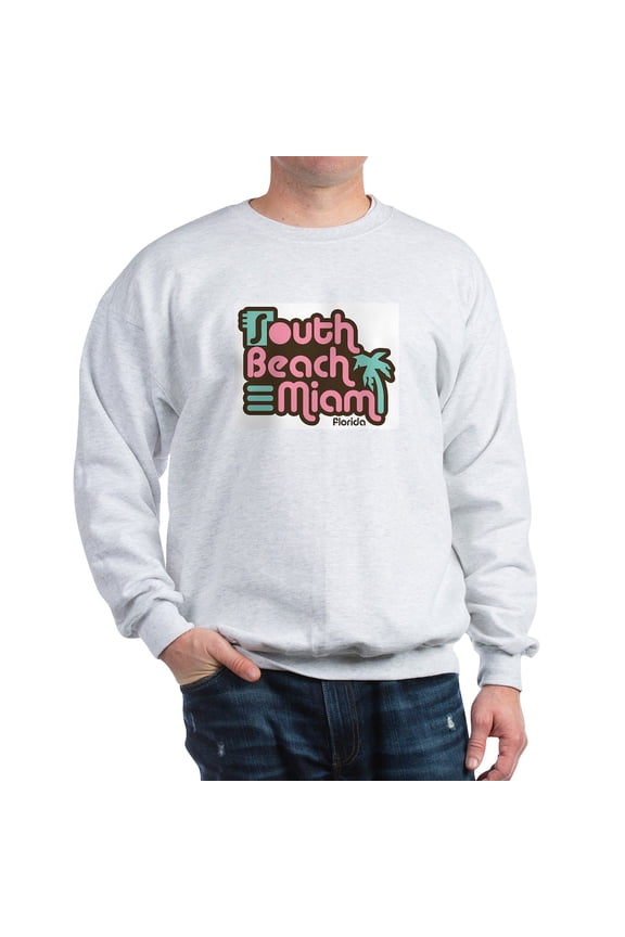 - South Beach Miami Florida Sweatshirt - Crew Neck Sweatshirt
