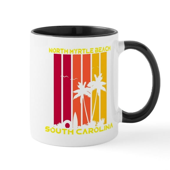 CafePress - South Carolina North Myrtle Beach Mugs - 11 oz Ceramic Mug - Novelty Coffee Tea Cup
